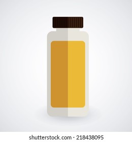 Bottle design over white background, vector illustration