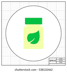 Bottle of dietary supplement