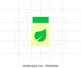 Bottle of dietary supplement