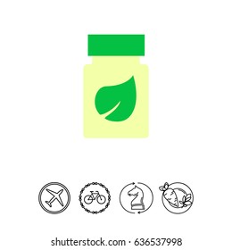Bottle of dietary supplement