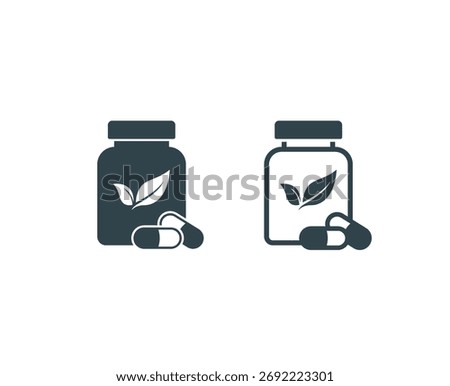 Bottle of Dietary Supplements, Dietary Supplements jar