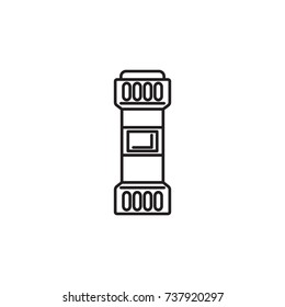 Bottle of dish cleanser icon on white background