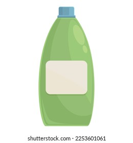 Vector de dibujos animados de iconos desinfectantes de botellas. Detergente líquido. contenedor de limpieza