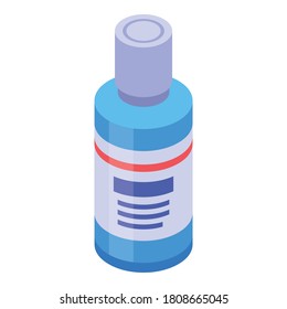 Bottle disinfection icon. Isometric of bottle disinfection vector icon for web design isolated on white background