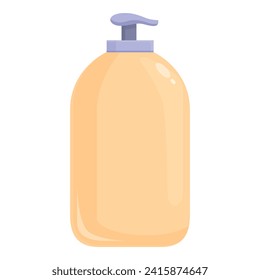 Bottle dispenser icon cartoon vector. Soap wash liquid. Care skin