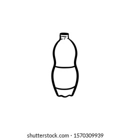 bottle doodle icon vector hand drawing 