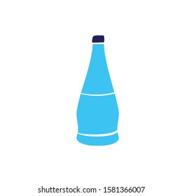 bottle doodle icon vector hand drawing 