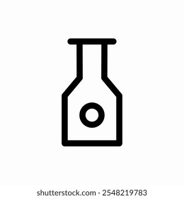 Signo de Vector de icono de bebida alcohólica