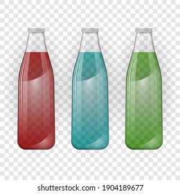 Flasche mit Farbwasser-Vektorgrafik