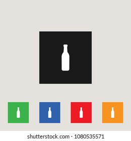 Bottle of drink Icon, stock vector illustration, EPS10. 