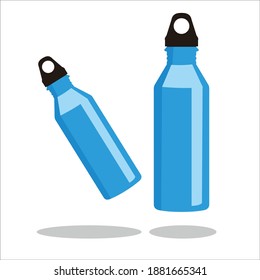 bottle drink mockup vector design