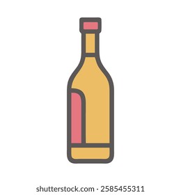 A bottle of drink portable street food