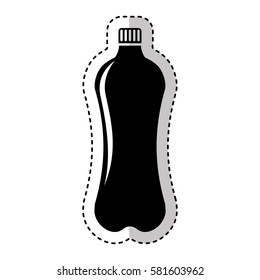 bottle drink silhouette isolated icon