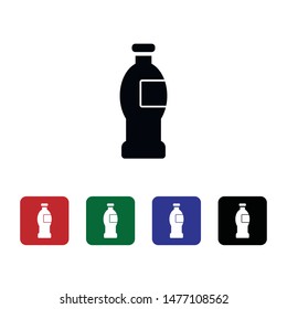 Bottle, drink vector icon. Element of kitchen for mobile concept and web apps illustration. Thin flat icon for website design and development, app development. Premium icon