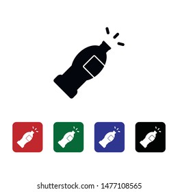 Bottle, drink vector icon. Element of kitchen for mobile concept and web apps illustration. Thin flat icon for website design and development, app development. Premium icon