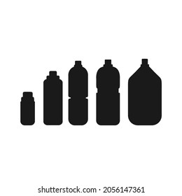bottle of drink vector silhouette