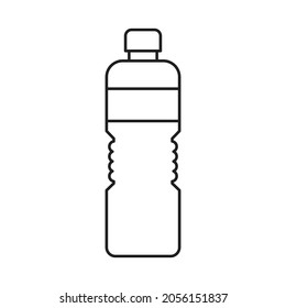 A bottle of drinking water icon design. isolated on white background
