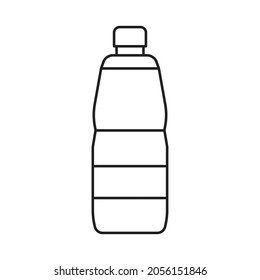 A bottle of drinking water icon design. isolated on white background