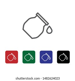 Bottle, drop, drug vector icon. Element of medicine for mobile concept and web apps illustration. Thin line icon for website design and development. Vector icon