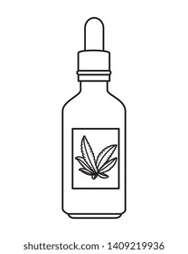 bottle dropper with cannabis extract product