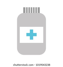 bottle drug isolated icon