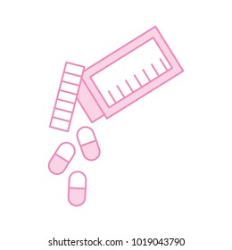 bottle drug isolated icon