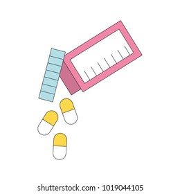 bottle drug isolated icon