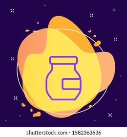 Bottle, drug vector icon. Element of medicine for mobile concept and web apps illustration. Vector icon on abstract background