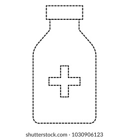 bottle drugs isolated icon