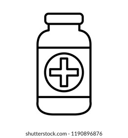 Icono aislado de drogas de botella