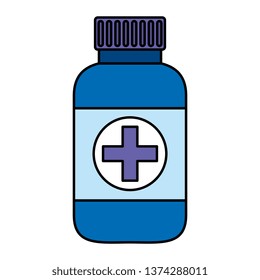 bottle drugs isolated icon