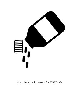 bottle drugs isolated icon