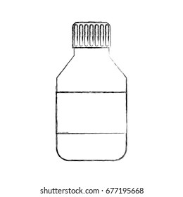 bottle drugs isolated icon