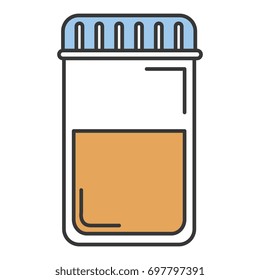 bottle drugs isolated icon