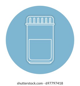 bottle drugs isolated icon