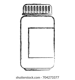 bottle drugs isolated icon