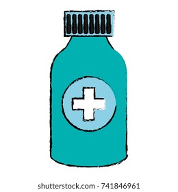 bottle drugs isolated icon