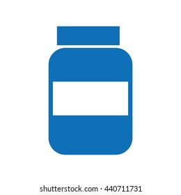 bottle drugs isolated icon design