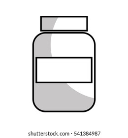 bottle drugs isolated icon vector illustration design