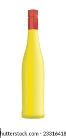 Bottle of egg liquor - vector drawing