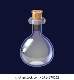 Bottle empty game icon GUI. Vector illstration for app games user interface isolated cartoon style