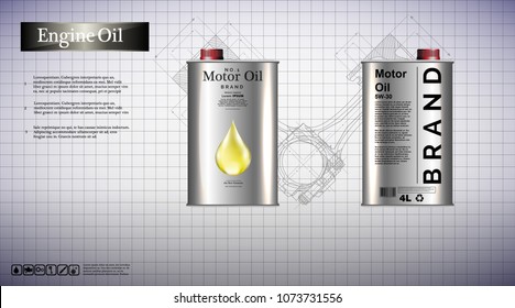 	
bottle engine oil background, vector illustration