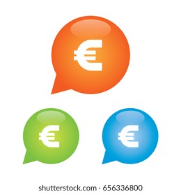 Bottle Euro Sign Icon