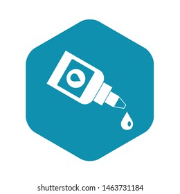 Bottle for eye drops icon. Simple illustration of bottle for eye drops vector icon for web