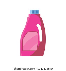 bottle of fabric softener on white background vector illustration design