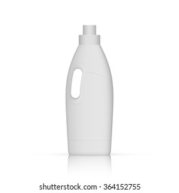 Una botella de suavizante de telas. Botella de Vector de suavizante de tela para su diseño.