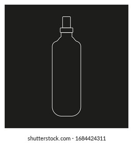 frasco de suavizante de tela para lavadora fondo blanco