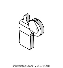 bottle feeding isometric icon vector. bottle feeding sign. isolated symbol illustration