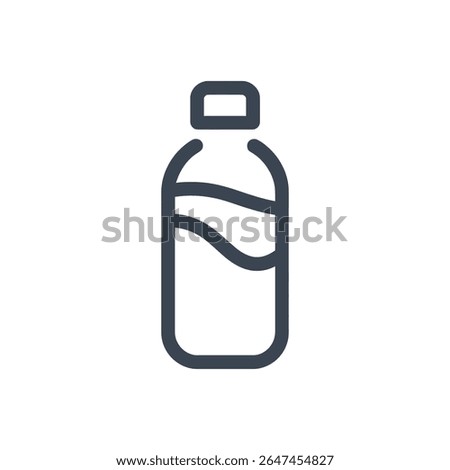 A bottle filled with water icon