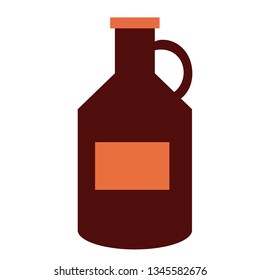 bottle flat illustration on white